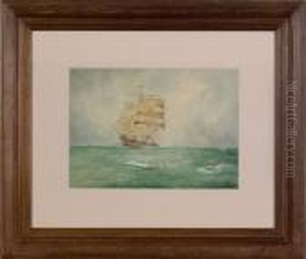 In Mid Ocean Oil Painting by William Minshall Birchall