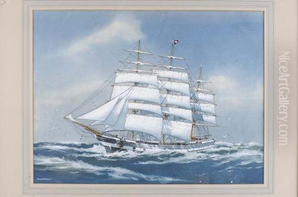 The Clipper Hesperus Oil Painting by William Minshall Birchall