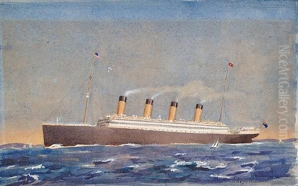 Titanic Oil Painting by William Minshall Birchall