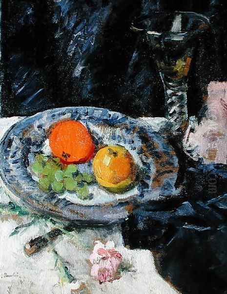 Still life with Fruit Oil Painting by George Leslie Hunter