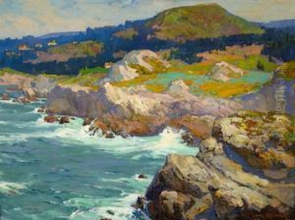 Highland Drive, Monterey Coast Oil Painting by Franz Bischoff