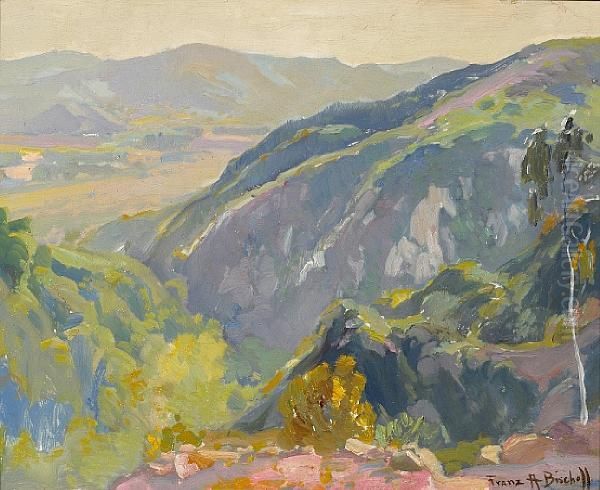 Southern California Landscape Oil Painting by Franz Bischoff