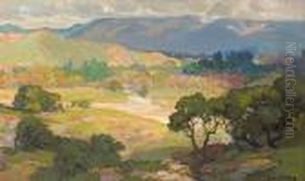 The Arroyo Seco Oil Painting by Franz Bischoff