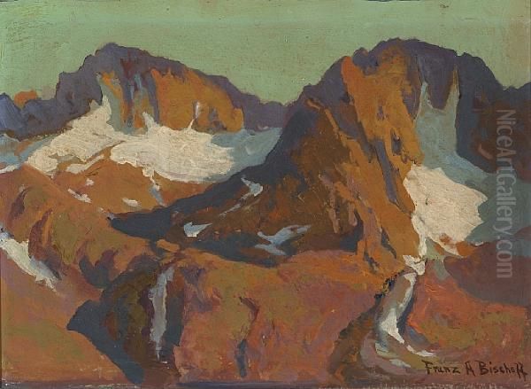 Sierra Glaciers At Dawn Oil Painting by Franz Bischoff