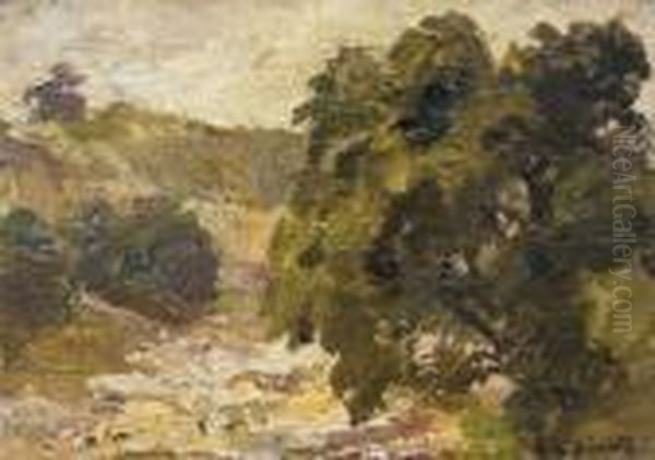 Arroyo Seco Oil Painting by Franz Bischoff