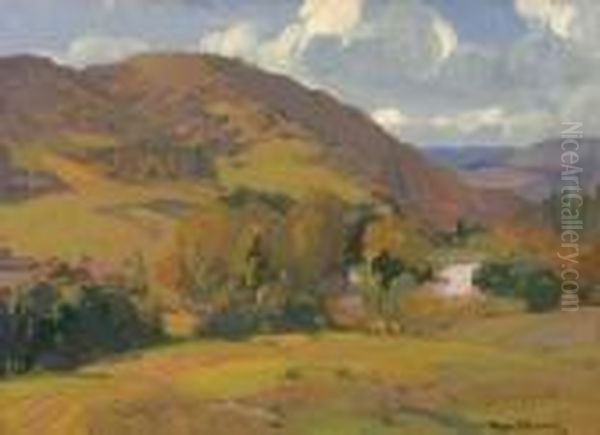 Over Hills And Vale Oil Painting by Franz Bischoff