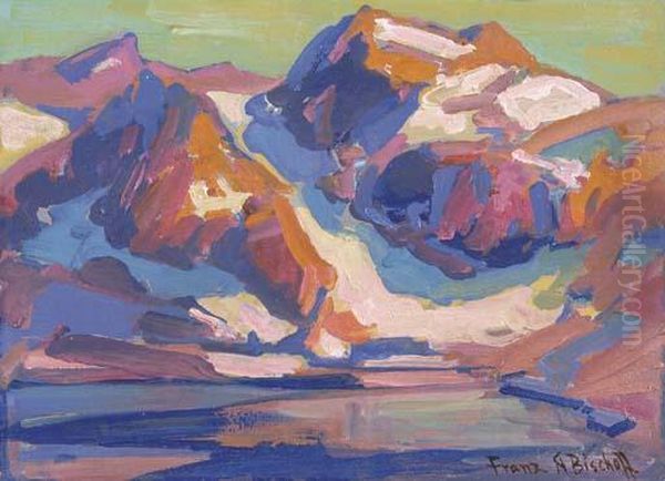 Sierra Mountains Oil Painting by Franz Bischoff