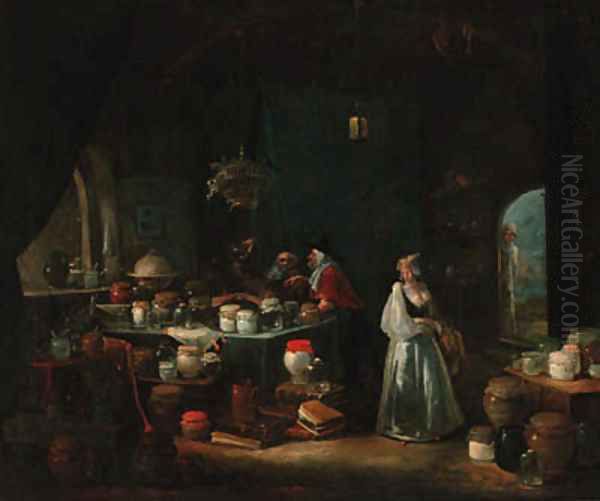 The Quack Doctor Oil Painting by Egbert van, the Younger Heemskerck