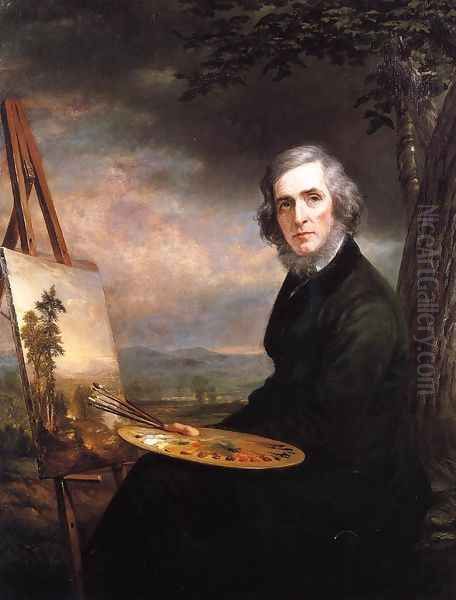 Portrait of Asher Brown Durand Oil Painting by Daniel Huntington