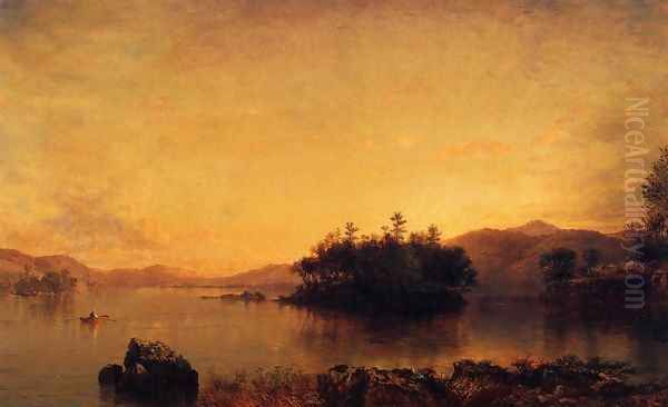 Late Afternoon on the Susquehanna Oil Painting by Daniel Huntington