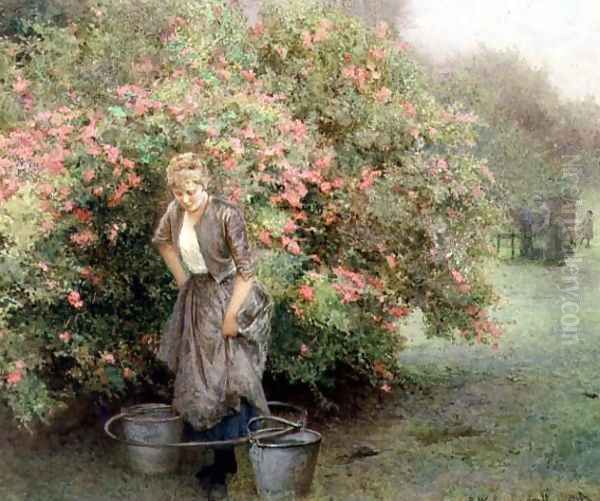 The Well by the Maytree Oil Painting by Arthur Hopkins