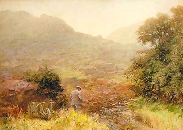 Rough shooting, Patterdale Oil Painting by Arthur Hopkins