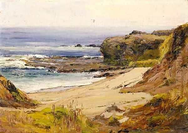 Mussel Rocks, Laguna Oil Painting by Anna Althea Hills