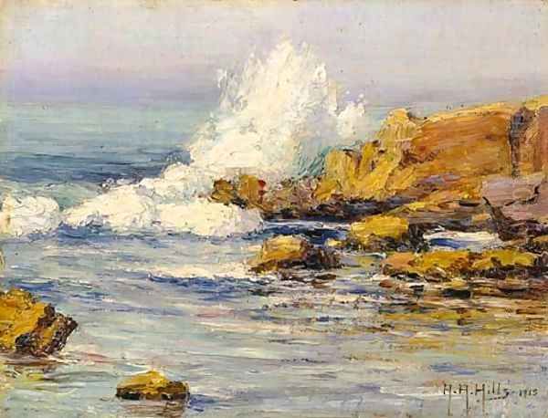 Summer Sea, Laguna Beach Oil Painting by Anna Althea Hills