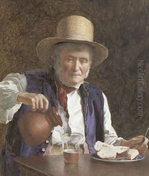 Lunch Time Oil Painting by James Hayllar