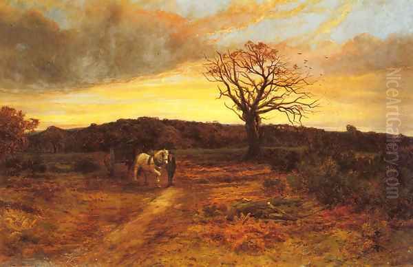 Return From The Fields Oil Painting by Robert John Hammond