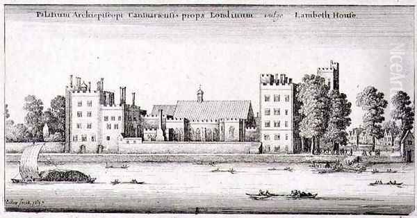 Lambeth Palace Oil Painting by Wenceslaus Hollar