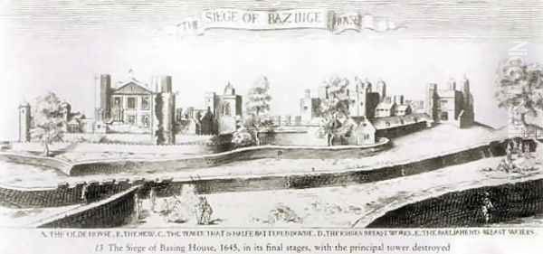 The Siege of Basing House Oil Painting by Wenceslaus Hollar