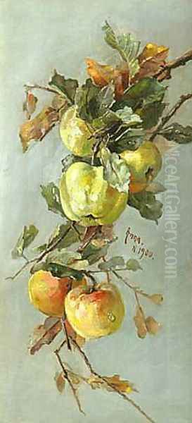 Apples, 1900 Oil Painting by Anna Eliza Hardy