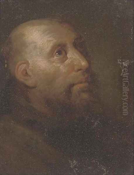 A monk Oil Painting by Egbert Jaspersz. van, the Elder Heemskerck