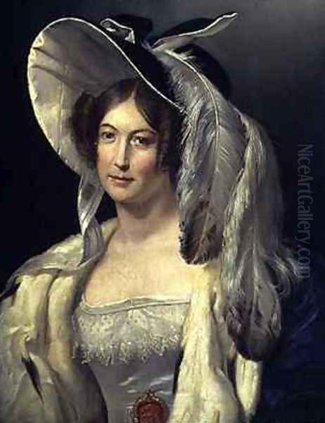 Victoria May Louise Duchess of Kent 1786-1861 Oil Painting by George Henry Harlow