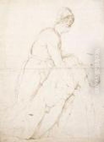 Classical Figure Study Oil Painting by William Blake