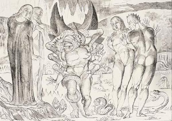 Illustrations To Dante's Divine Comedy Oil Painting by William Blake