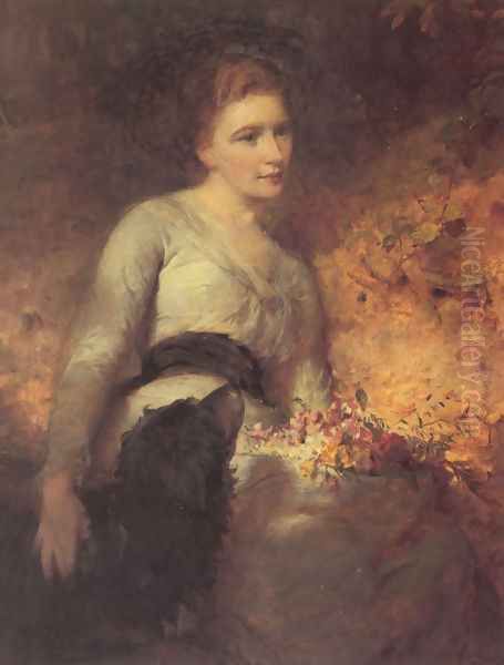 Jane Isabella Baird (Villers) Oil Painting by George Elgar Hicks