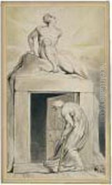 Death's Door Oil Painting by William Blake