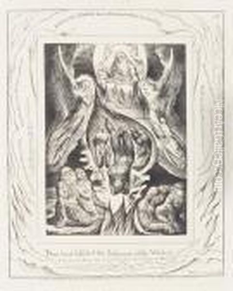 Illustrations Of The Book Of Job Oil Painting by William Blake