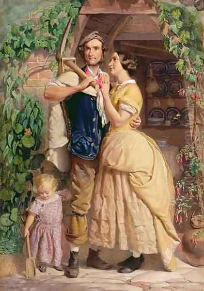 The Sinews of Old England Oil Painting by George Elgar Hicks