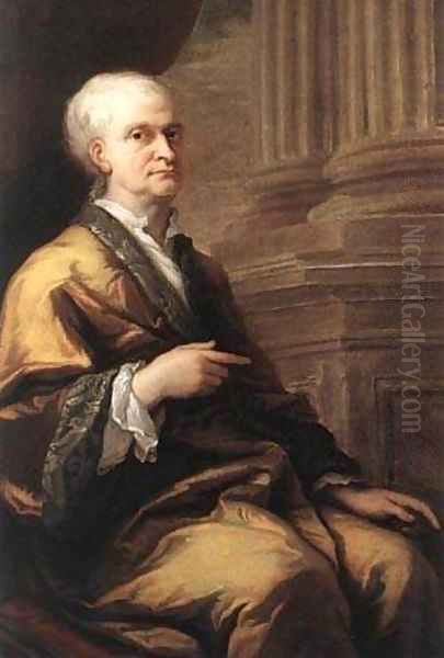 Sir Isaac Newton 1709-12 Oil Painting by Joseph Heard