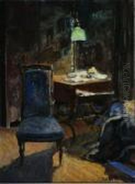 Coin De L'atelier, Auteuil Oil Painting by Jacques-Emile Blanche