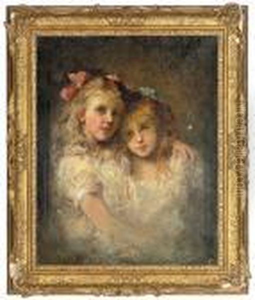 Sisters Oil Painting by Jacques-Emile Blanche