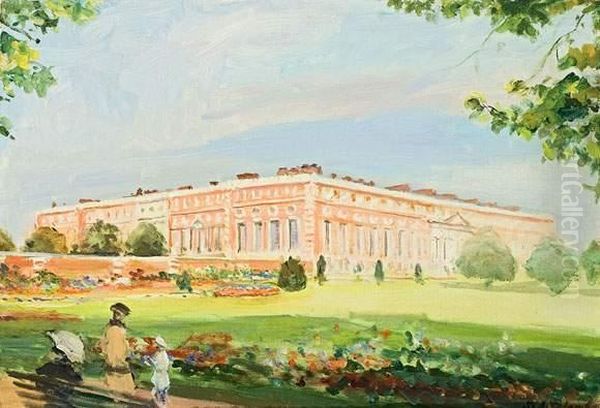 Hampton Court. Oil Painting by Jacques-Emile Blanche