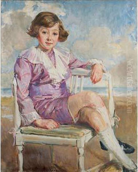 Le Comte Francois De Bourbon Busset, Enfant Oil Painting by Jacques-Emile Blanche