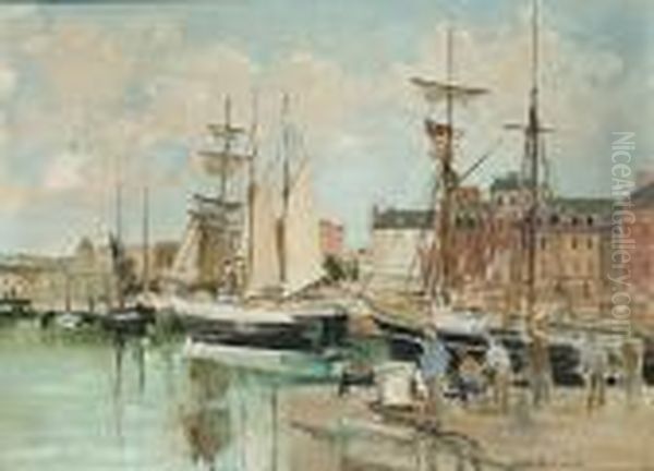 Dieppe Oil Painting by Jacques-Emile Blanche