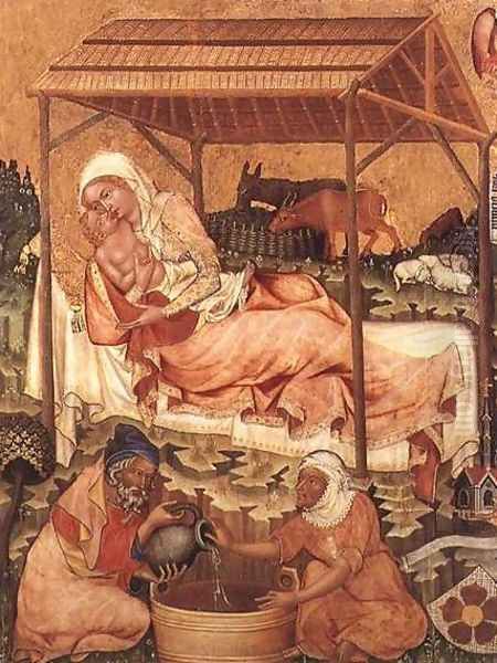 Nativity c. 1350 Oil Painting by Master of Hohenfurth