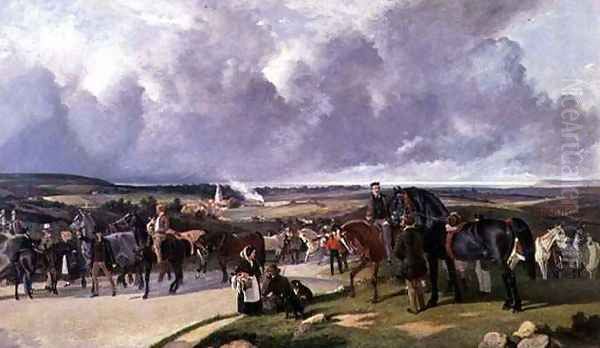 The Horse Fair Oil Painting by Benjamin Herring, Jnr.