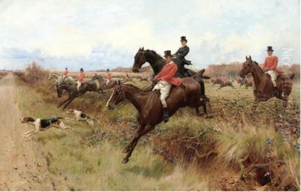 A Day In Leicestershire Oil Painting by Thomas Blinks