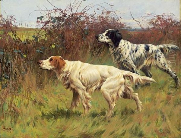 Setters Oil Painting by Thomas Blinks