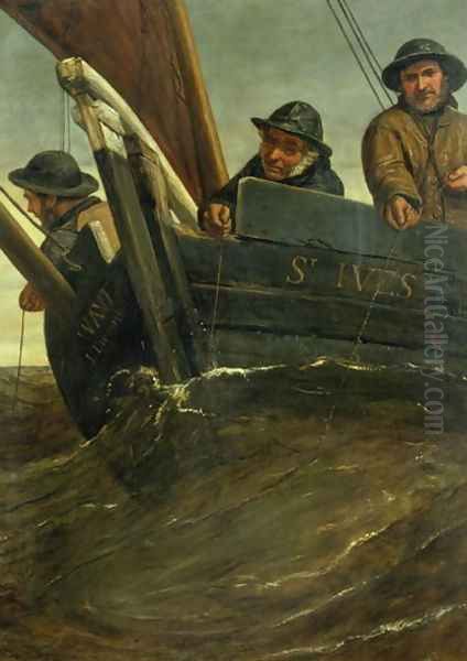 Sea Fishing Oil Painting by James Clarke Hook