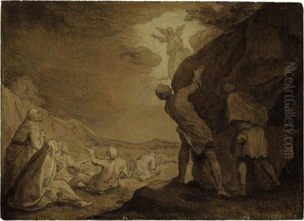 The Annunciation To The Shepherds Oil Painting by Abraham Bloemaert