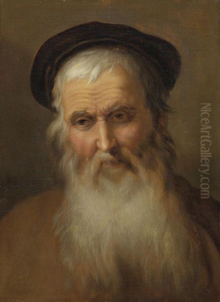 Portrait Of An Elderly Man Oil Painting by Abraham Bloemaert