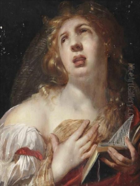 Mary Magdalen Oil Painting by Abraham Bloemaert