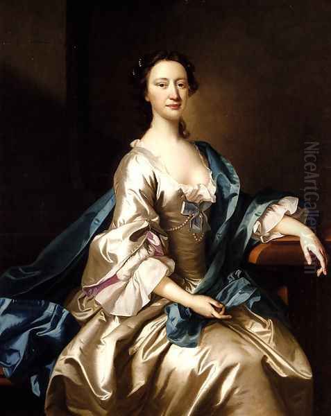 Portrait of a Lady Oil Painting by Thomas Hudson