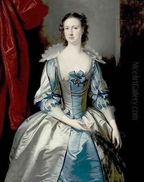 Portrait of a Lady 2 Oil Painting by Thomas Hudson