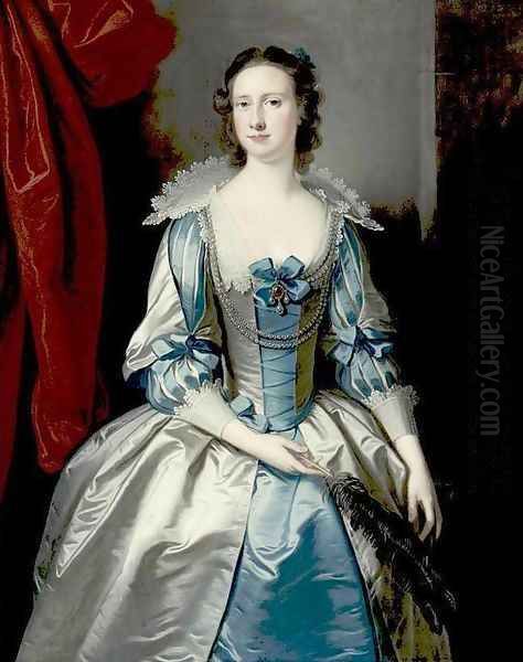 Portrait of a Lady 3 Oil Painting by Thomas Hudson