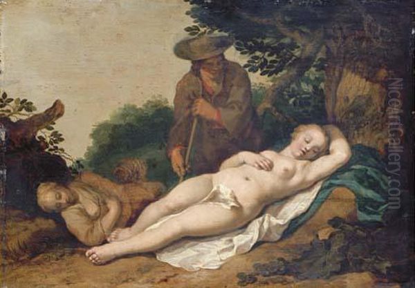 Cimon And Iphigenia Oil Painting by Abraham Bloemaert