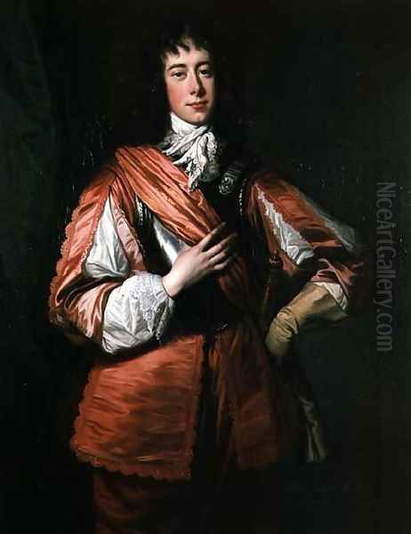 Portrait of Richard Rey Oil Painting by Thomas Hudson